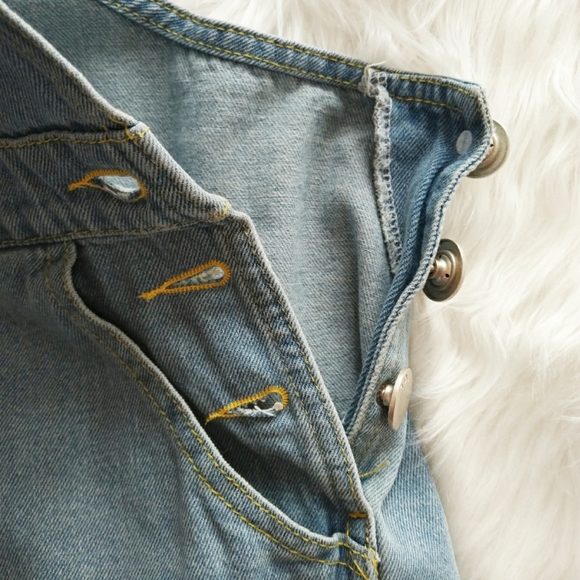 LAST 1! POL Bib Overall Denim Jumper Jean Dress - Picture 5 of 8